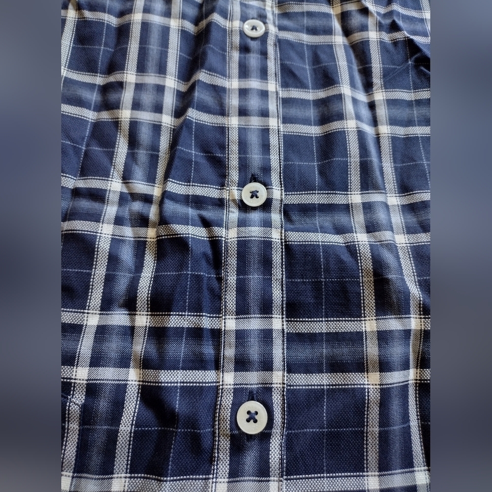 Good Man Brand Blue Plaid Long Sleeve Men's Button Down Shirt NWT - Picture 6 of 8